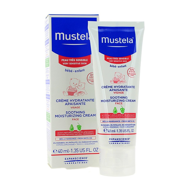 Mustela crema facial hidrat confort 40ml