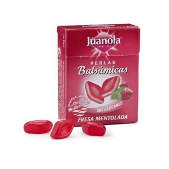 Juanola Perlas Balsámicas Sabor Fresa Mentolada 25 g
