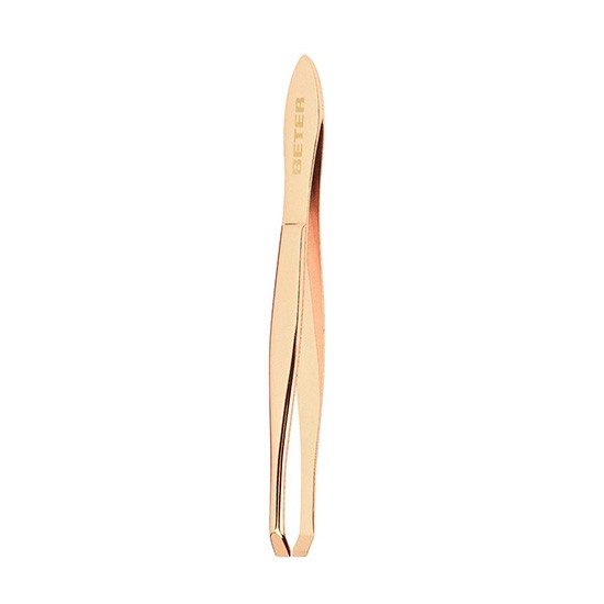 Beter Pinzas depilar punta de cangrejo dorada